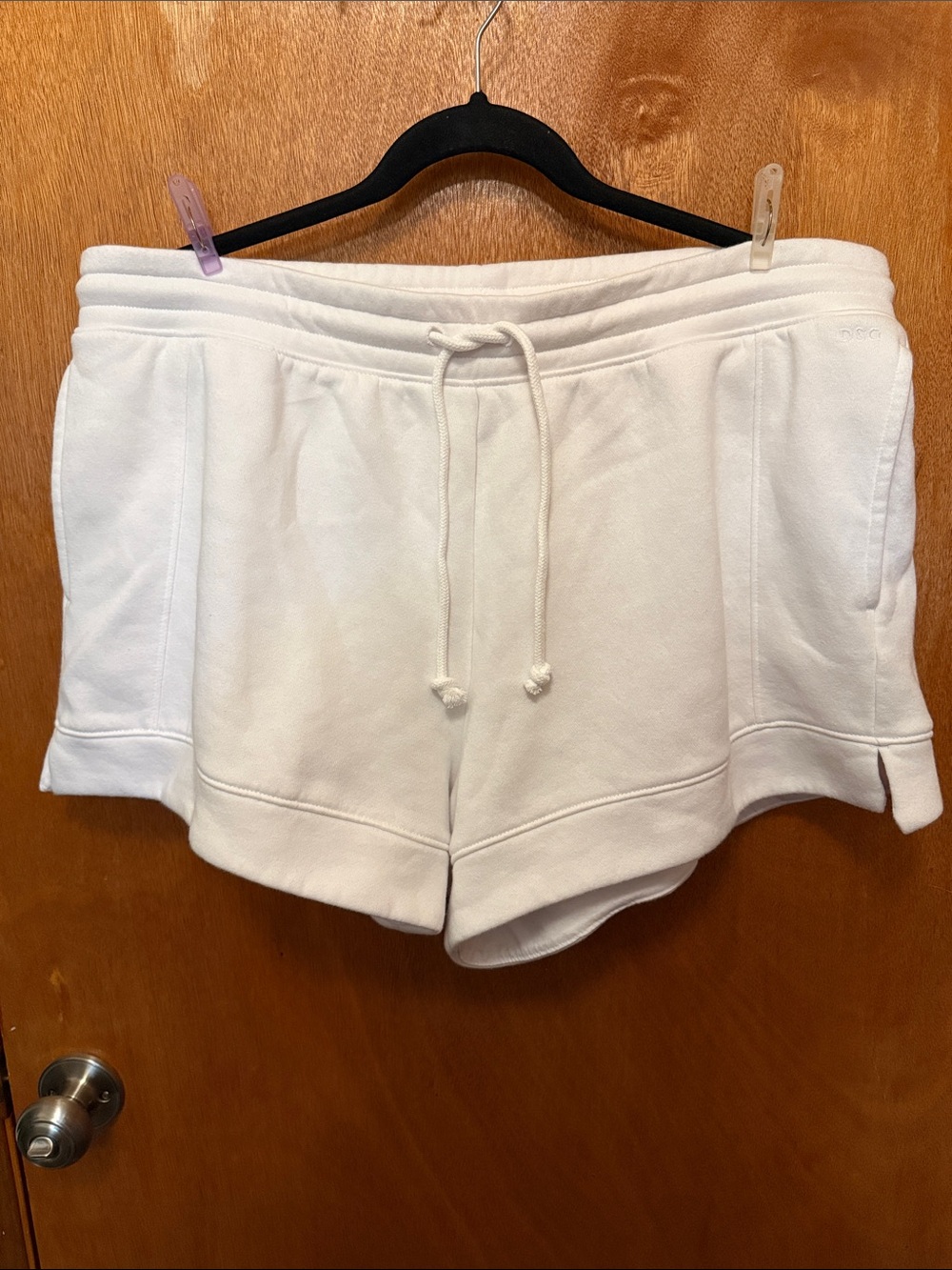DSG White Drawstring Athletic Shorts